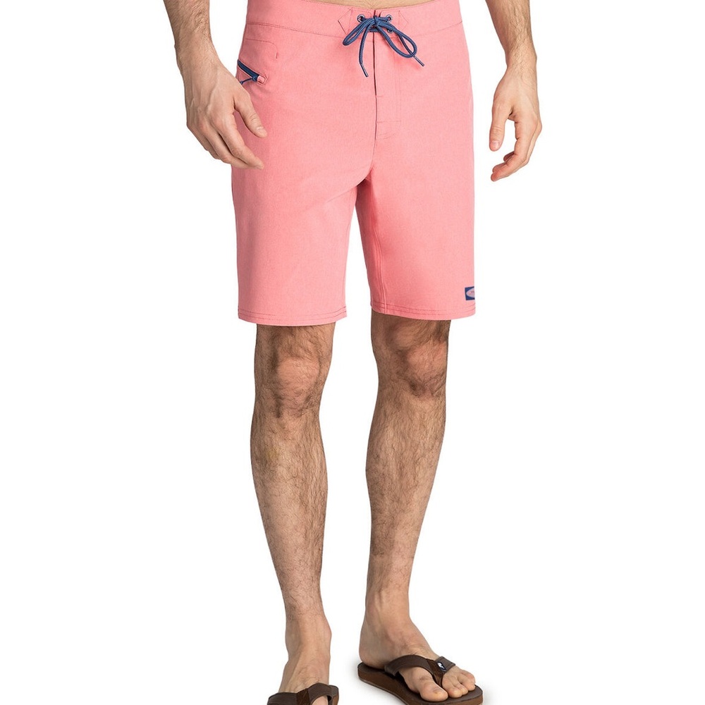 Vineyard Vines Men’s Heather Stretch Board Shorts Size 28 in Pink